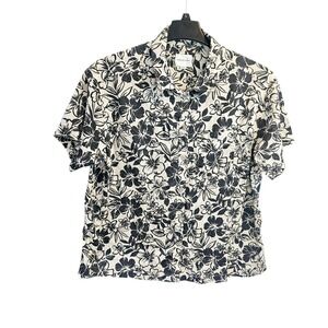 American‎ Eagle Hawaiian Shirt Men's XL Floral Short Sleeve Pocket